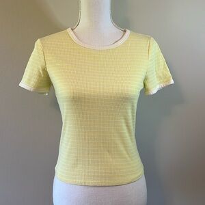 Cute lemon-yellow t-shirt, Forever 21, size L.